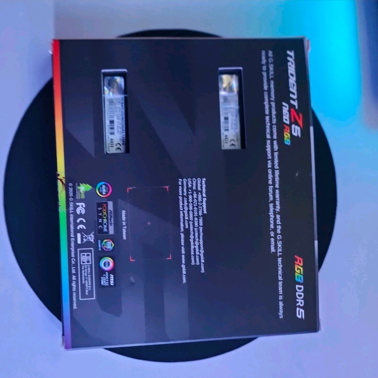 64GB DDR5 6400MT/S CL32 G.Skill Trident Z5 White RGB