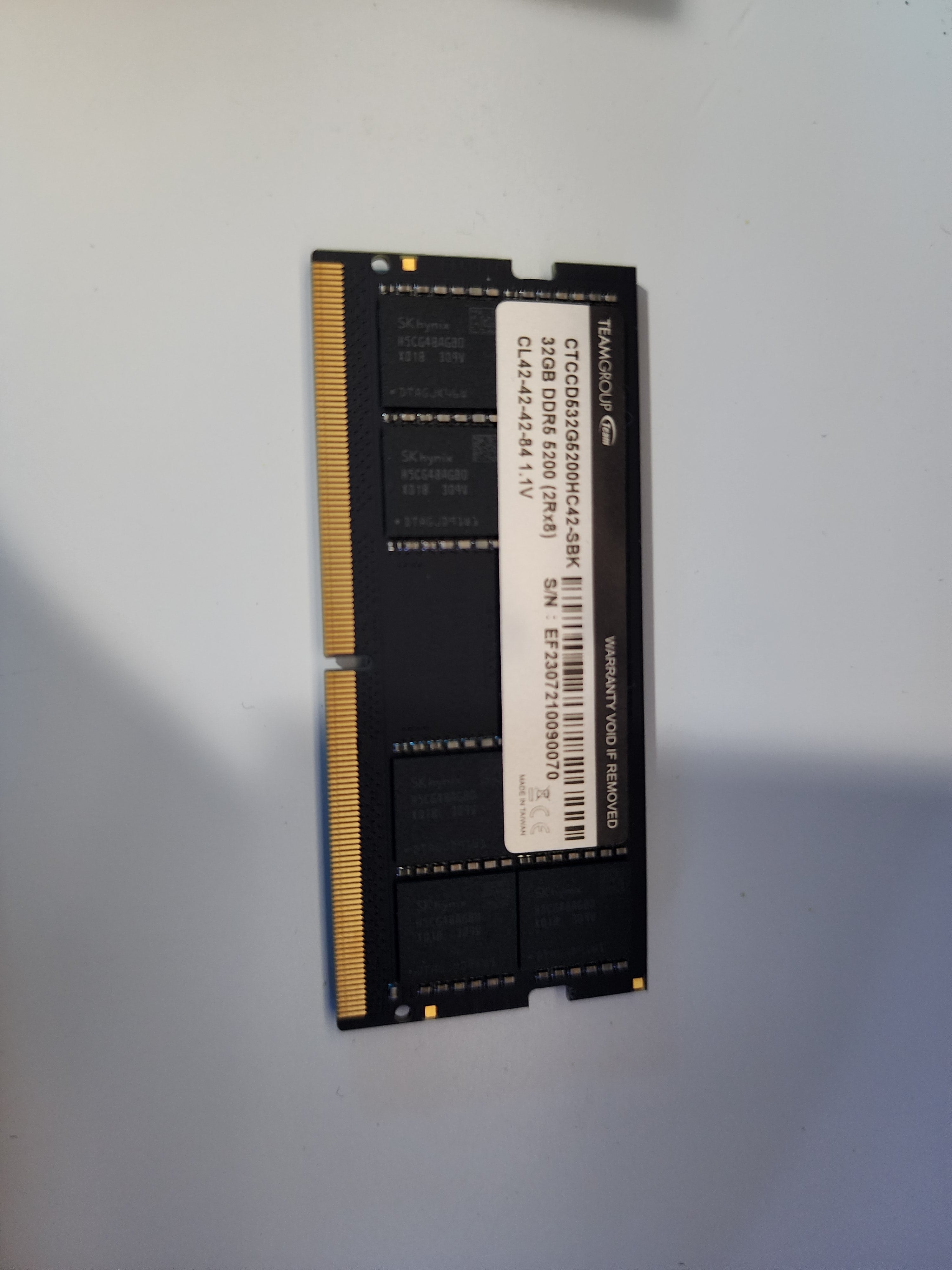Teamgroup 32GB DDR5 5200MT/S SODIMM